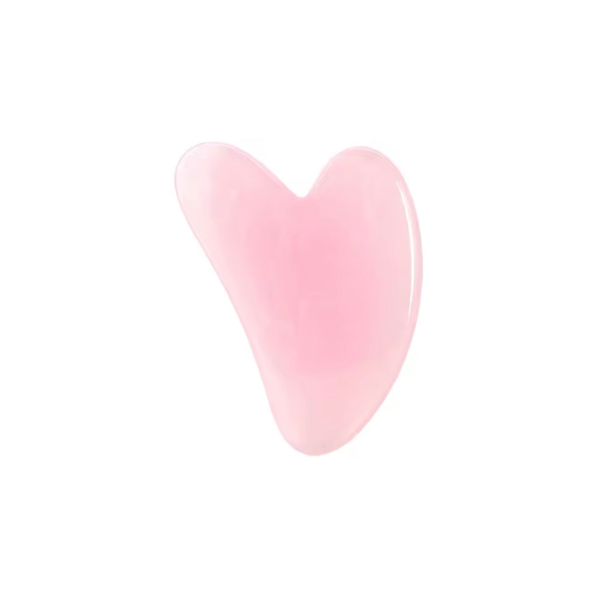 Piedra de Gua Sha de Cuarzo Rosa — Masaje Facial Antiedad